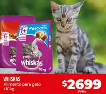 Supermayorista Vital Whiskas Alimento Para Gato x 10 kg oferta