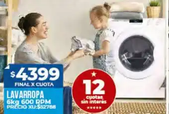 Supermayorista Vital Lavarropa 6 Kg 600 RPM oferta