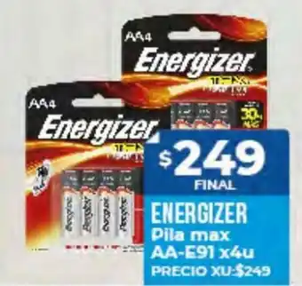 Supermayorista Vital Energizer Pila Max AA-E91 x 4u oferta