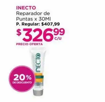 Punto de Salud Inecto Reparador De Puntas 20% De Descuento x 30ml oferta