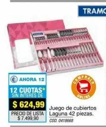 Rio Shop Deco Juego De Cubiertos Laguna 42 Piezas oferta