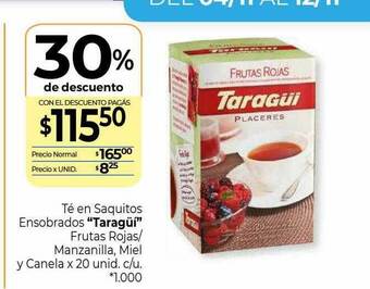 La Anonima Té En Saquitos Ensobrados oferta