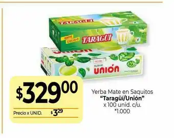 La Anonima Yerba Mate En Saquitos x 100unid oferta