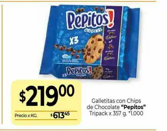 La Anonima Galletitas Con Chips De Chocoloate x 357gr oferta