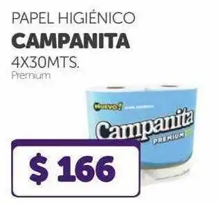 La Gallega Supermercados Papel Higiénico Campanita 4 x 30mts oferta