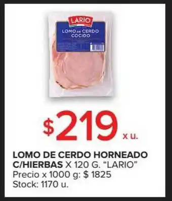 Carrefour Market Lomo De Cerdo Horneado C Hierbas x 120g oferta