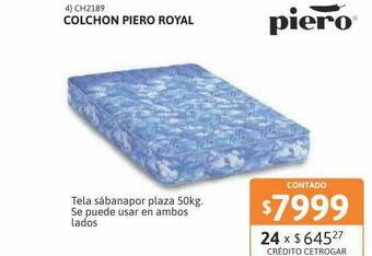 Cetrogar Colchon Piero Royal oferta