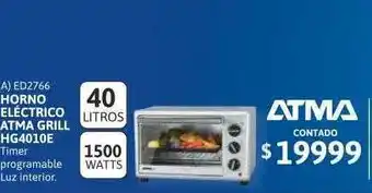 Cetrogar Horno Eléctrico Atma Grill Hg4010e oferta