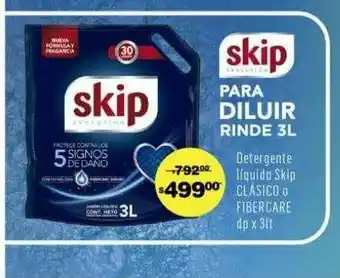 Atomo Conviene Detergente Líquido Skip Clásico O Fibercare oferta