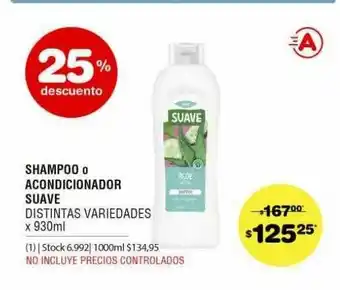 Atomo Conviene Shampoo O Acondicionador Suave x 930ml oferta