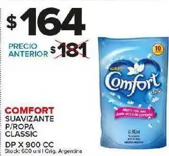 Carrefour Maxi Comfort Suavizante P Ropa Classic Dp x 900cc oferta