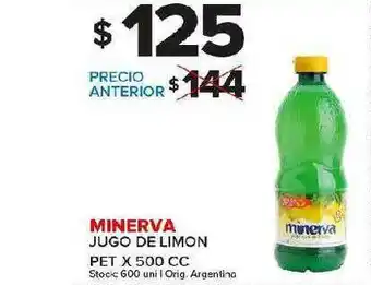 Carrefour Maxi Minerva Jugo De Limon x 500cc oferta