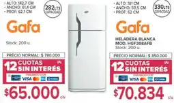 Carrefour Gafa HELADERA BLANCA oferta