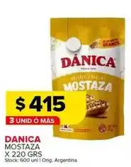 Carrefour Maxi Dánica - mostaza oferta