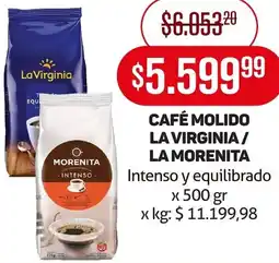 Makro CAFÉ MOLIDO LA VIRGINIA / LA MORENITA oferta