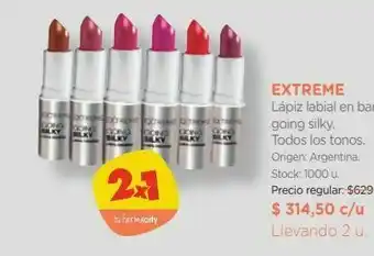 Lápiz labial en barra going silky.