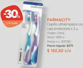 Farmacity Cepillo ultralimpieza con caja protectora x 2 u. oferta