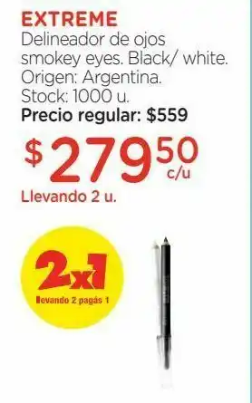 Farmacity Delineador de ojos smokey eyes. oferta
