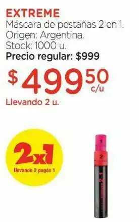 Farmacity Máscara de pestañas 2 en 1. oferta