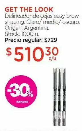 Farmacity Delineador de cejas easy brow shaping. oferta