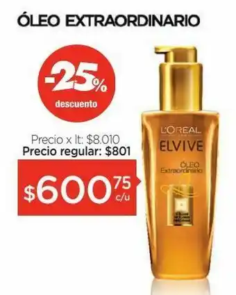 Farmacity Aceite capilar elvive óleo extraordinario x 100 ml oferta