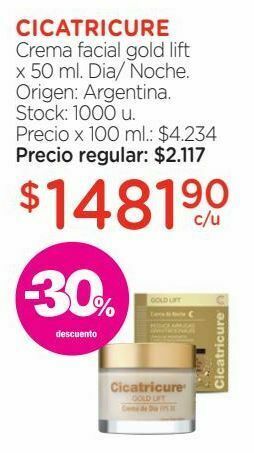 Farmacity Crema gold lift contorno de ojos x 15 gr. oferta