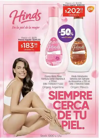 Farmacity Crema rosa doble vitamina a x 250 ml oferta