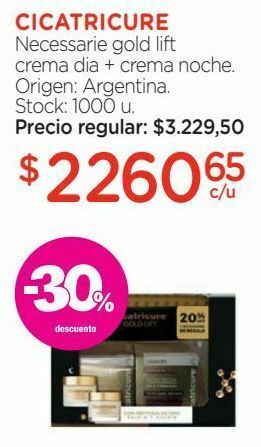 Farmacity Crema facial gold lift x 50 ml. oferta