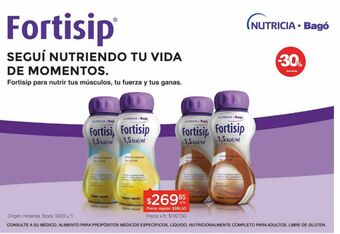 Farmacity Suplemento nutricional bebible chocolate x 200 ml oferta