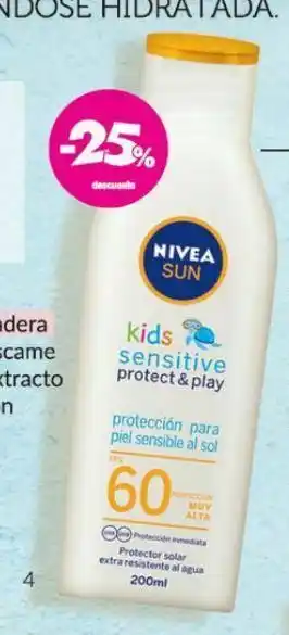 Farmacity Protector solar nivea sun kids protec & sensitive fps 60 x 200 ml oferta