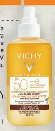 Farmacity Agua protectora solar vichy capital soleil potenciadora del bronceado fps 50 oferta