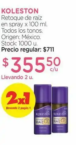 Farmacity Retoque de raíz koleston en spray x 100 ml oferta