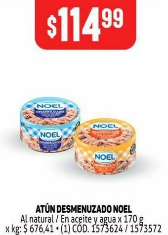 Makro Atún desmenuzado noel oferta