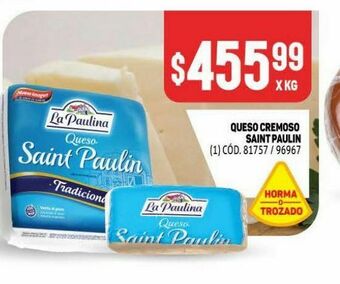 Makro Queso cremoso saint paulin oferta