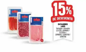 Makro Fiambre lario oferta