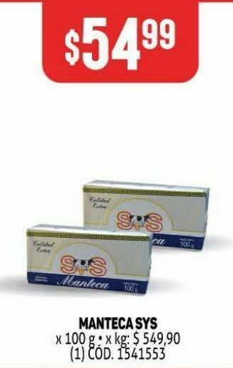 Makro Manteca sys oferta