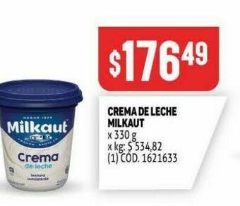 Makro Crema de leche milkaut oferta