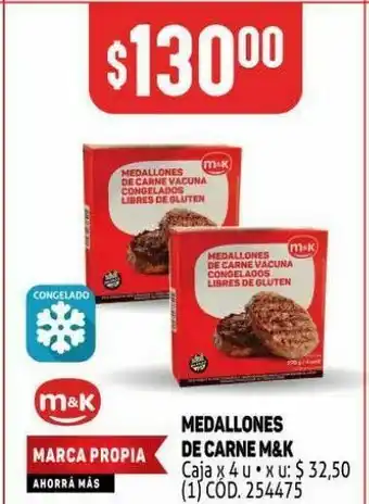 Makro Carne medallones m&k oferta