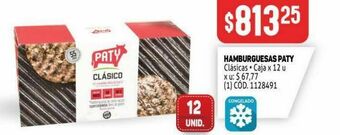Makro Hamburguesas paty oferta