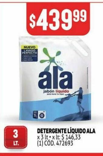 Makro Detergente líquido ala oferta