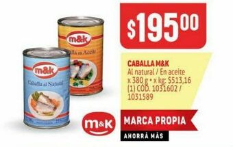 Makro Caballa m&k oferta