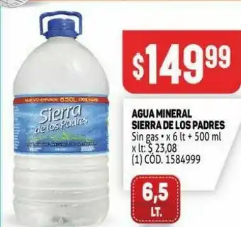 Makro Agua sierra de los padres oferta