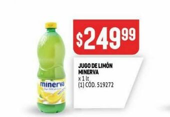 Makro Jugo de limón minerva lt oferta