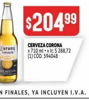 Makro Cerveza corona oferta