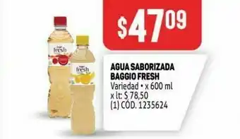 Makro Agua con sabor baggio frsh oferta