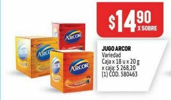 Makro Jugos arcor oferta