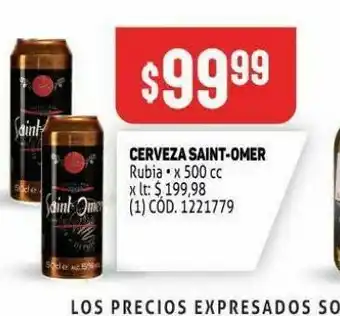 Makro Cerveza saint- omer 500 ml oferta