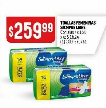 Makro Toallas femeninas siempre libre oferta