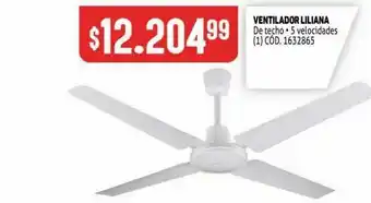 Makro Ventilador de techo liliana oferta