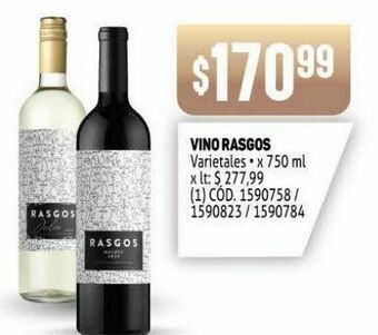 Makro Vino rasgos oferta